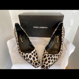 Dolce & Gabbana new leopard print shoes